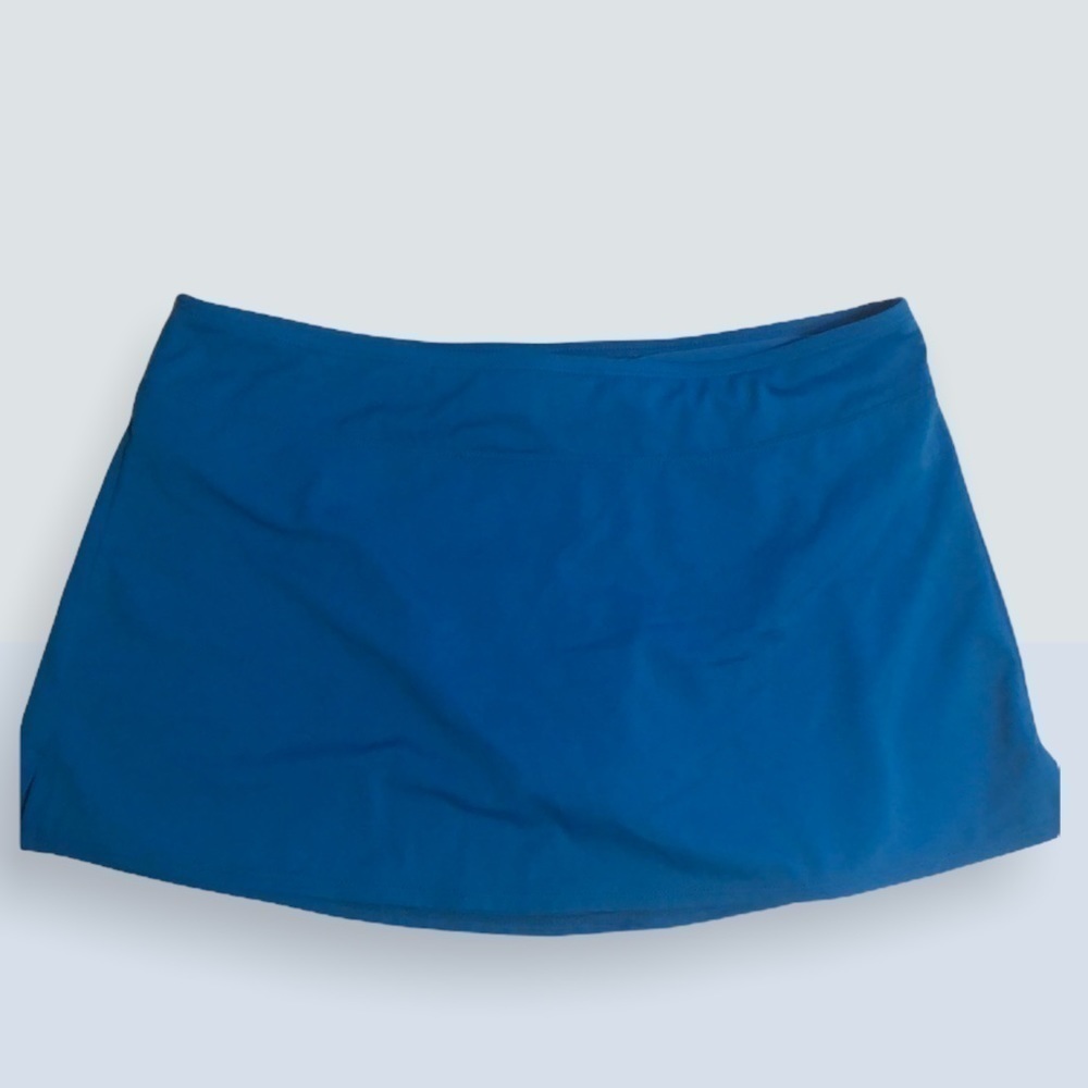 Jantzen skirt/swimsuit, blue, sz 8